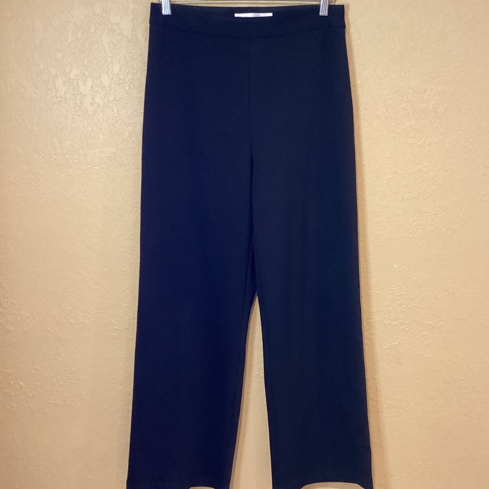 Anonyme Designers Black Women's Wide Leg Pants, Italian, IT Size 44, US Size 8